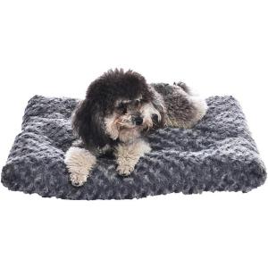 imageAmazon Basics Cat and Dog Bed and Crate Pad Machine Washable Indoor 23 x 18 x 25 inches Gray23 in