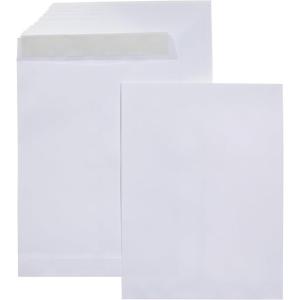 imageAmazon Basics Catalog Mailing Envelopes Peel and Seal 10x13 Inch White 100Pack9x12