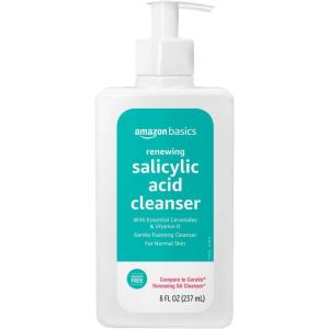 imageAmazon Basics Cleanser Face Wash  Renewing Salicylic Acid with Ceramides ampamp Vitamin D 8 fl oz 1Pack8 Fl Oz Pack of 1