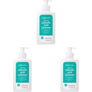 imageAmazon Basics Cleanser Face Wash  Renewing Salicylic Acid with Ceramides ampamp Vitamin D 8 fl oz 1Pack8 Fl Oz Pack of 3