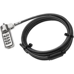 imageAmazon Basics Combination 6Foot Carbon Steel Cable Lock for Laptop PC Monitors Projectors Docks