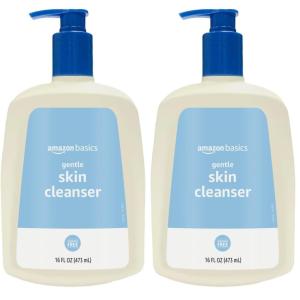 imageAmazon Basics Daily Facial Cleanser For Gentle Skin Unscented 16 Fl Oz Pack of 116 Fl Oz Pack of 2