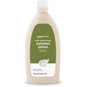 imageAmazon Basics Daily Oatmeal Body Lotion and Skin Protectant Moisturizer Fragrance Free 18 Fl Oz Pack of 6 Previously Solimo18 Ounce Pack of 1