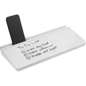 imageAmazon Basics Desktop Dry Erase Whiteboard with Organizer and Accessories 157 x 54 inches 1 Pack White