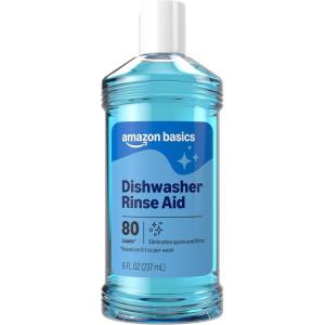 imageAmazon Basics Dishwasher Rinse Aid Liquid 32 Fl Oz Pack of 18 Fl Oz Pack of 1