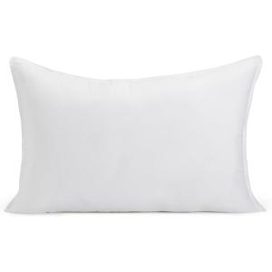 imageAmazon Basics Down Alternative Pillows Soft Density for Stomach and Back Sleepers Queen  Pack of 2 White 30 in L x 20 in WQueen  Pack of 2
