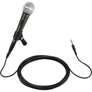 imageAmazon Basics Dynamic Microphone  Professional Vocal Mic with Cable for Karaoke Podcasting Live PerformanceMicrophone