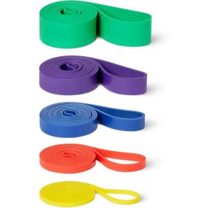 imageAmazon Basics Exercise Resistance Bands for Working Out Set of 5