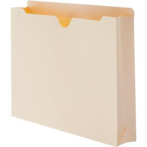 imageAmazon Basics File Folders Jacket Reinforced StraightCut Tab 2 Inch Expansion 50Pack Letter Size Manila2 Inch Expansion