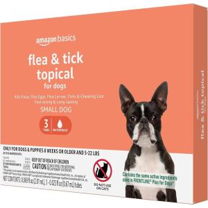 imageAmazon Basics Flea and Tick Topical Treatment for Small Dogs 522 pounds 6 Count Previously Solimo3 Count