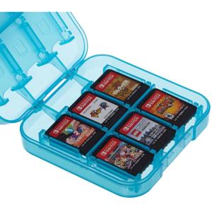 imageAmazon Basics Game Storage Case for 24 Nintendo Switch Games  34 x 34 x 1 Inches BlueBlue