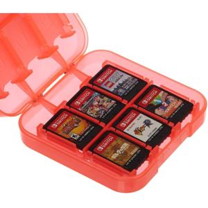 imageAmazon Basics Game Storage Case for 24 Nintendo Switch Games  34 x 34 x 1 Inches BlueRed