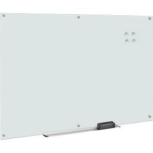 imageAmazon Basics Glass DryErase Board Magnetic Frameless Whiteboard 72Wquot x 48Hquot Magnetic White72W x 48H