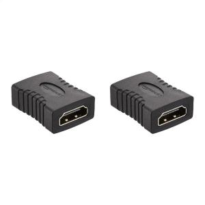 imageAmazon Basics HDMI Female to Female Coupler Adapter 2 Pack 29 x 22mm Black2Pack