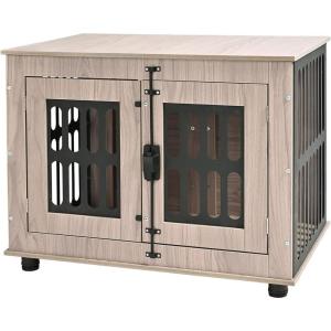 imageAmazon Basics Heavy Duty Dog Crate Furniture for Small to Medium Dogs Wooden Decorative Dog Kennel Cage Indoor with Safety Lock 385quot L x 268quot W x 256quot HS325Lx 256W x 219H