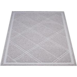 imageAmazon Basics LessMess Cat Litter Box Mat Unscented 24quot x 35quot GreyGray