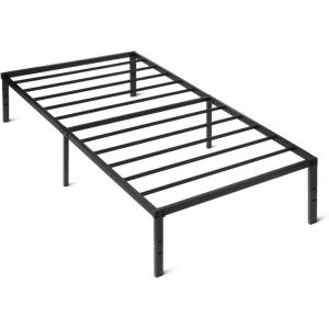imageAmazon Basics Metal Bed Frame NonFoldable Platform Bed Easy Assembly Twin 39W x 75L x 14H in Black