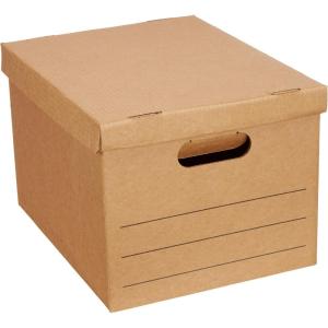 imageAmazon Basics Moving Boxes with Handles and Lids 15x10x12 in Brown 20 PackBrown