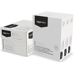 imageAmazon Basics Multipurpose Copy Printer Paper 85 x 11 Inches  24 lb 1 Mega Ream 800 Sheets 97 Bright White1500 Sheets 3 Packs of 500