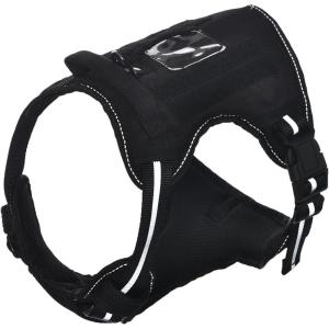 imageAmazon Basics No Pull Dog Harness Adjustable Front Clip Tactical Vest Large BlackMedium