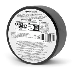 imageAmazon Basics No Residue NonReflective Gaffers Tape  2 inch x 90 feet BlackBlack