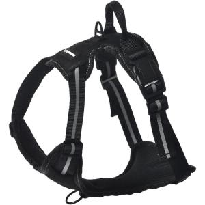 imageAmazon Basics NoPull Dog Harness Adjustable Soft Padded Vest with Reflective Stripes Small BlackBlack