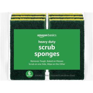 imageAmazon Basics NonScratch Sponges 6PackHeavy Duty