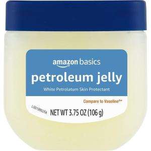 imageAmazon Basics Petroleum Jelly White Petrolatum Skin Protectant Unscented 375 oz 1Pack Previously Solimo375 Ounce Pack of 1