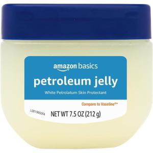 imageAmazon Basics Petroleum Jelly White Petrolatum Skin Protectant Unscented 375 oz 1Pack Previously Solimo75 Ounce Pack of 1