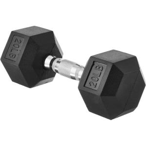 imageAmazon Basics Rubber Hex Dumbbell Hand Weight20 Pounds