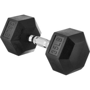 imageAmazon Basics Rubber Hex Dumbbell Hand Weight35 Pounds