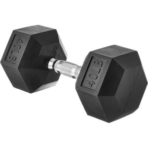 imageAmazon Basics Rubber Hex Dumbbell Hand Weight40 Pounds