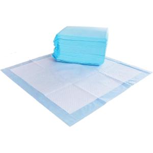 imageAmazon Basics Scented Dog and Puppy Pee Pads 5Layer LeakProof Super Absorbent QuickDry Surface Potty Training Regular 22x22quot 100 Count Blue ampamp WhiteRegular 50 Count