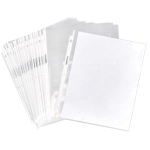 imageAmazon Basics Sheet Protectors for 3 Ring Binder Heavyweight Polypropylene 85 x 11 Inch 100Pack Clear100  Pack