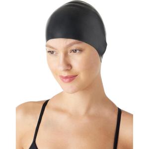 imageAmazon Basics Silicone Swim CapBlack