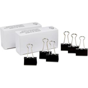 imageAmazon Basics Sturdy Binder Clips for Office Use 96 Count 8 Pack of 12 Medium 125 in BlackMedium