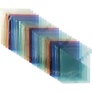 imageAmazon Basics Tab Dividers for 3 Ring Binder Two Pocket Letter Size Assorted Colors 5 Count24 Count