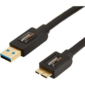 imageAmazon Basics USB 30 Cable Type USBA Male to Micro USB 6 feet 18 Meters Black3 Feet