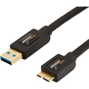 imageAmazon Basics USB 30 Cable Type USBA Male to Micro USB 6 feet 18 Meters Black6 Feet