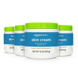 imageAmazon Basics Ultra Moisturizing Skin Cream for Dry ampamp Sensitive Skin Dermatologist Tested Fragrance Free 16 Ounce Pack of 4 Previously Solimo16 Fl Oz Pack of 4