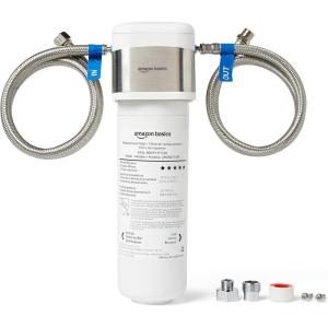 imageAmazon Basics Under Sink Water Filter System NSFANSI 42 ampamp 372 Certified Service Life 1 Year 11000 Gallons White
