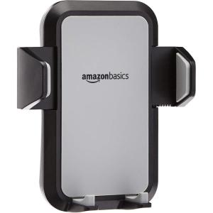 imageAmazon Basics Universal Portable Smartphone Holder for Car Easy to Install Air Vent Mount Adjustable and Secure Grey