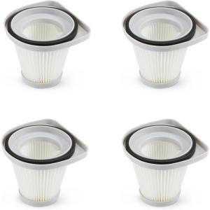 imageAmazon Basics Washable Replacement Filters 2in1 Corded Stick Vacuum Cleaner ONLY not for Other Models HEPA Pack of 4 WhiteFilters only