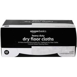 imageAmazon Basics Wet Mopping Cloth Refills 24 Count Fits Swiffer Sweeper Mop HeadsHeavy Duty Dry Floor Cloths