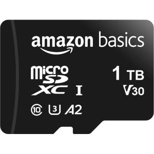imageAmazon Basics microSDXC Memory Card with Full Size Adapter A2 U3 Read Speed up to 100 MBs 1 Tb Black1TB
