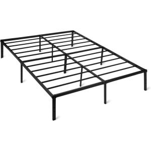 imageAmazon BasicsMetal Bed Frame NonFoldable Platform Bed Easy Assembly Queen 60W x 80L in BlackQueen  60W x 80L 152W x 204L cm