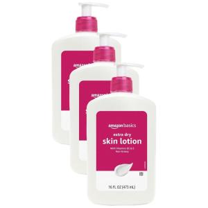imageAmazon Brand  Solimo ExtraDry Skin Lotion with Vitamins B5 ampamp E 16 fl oz16 Fl Oz Pack of 3