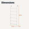imageAmazon Basics Over the Door Metal Shoe Rack 18 Pair Capacity WhiteWhite