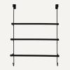 imageAmazon Basics Over the Door Towel Rack with hooks 193W x 66D x 248H inch BlackBlack