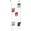 imageAmazon Basics Over the Door Metal Shoe Rack 18 Pair Capacity WhiteWhite
